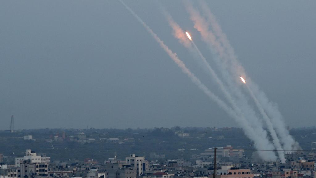  Rocket fire from Gaza at southern Israel 