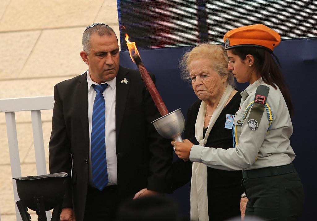 טקס יום הזיכרון חללי צה"ל יד לבנים ירושלים