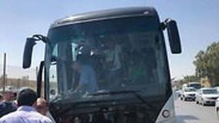 פיצוץ ליד אוטובוס תיירים ב מצרים גיזה