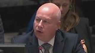 ג׳ייסון גרינבלט בנאומו במועצת הביטחון באו"ם