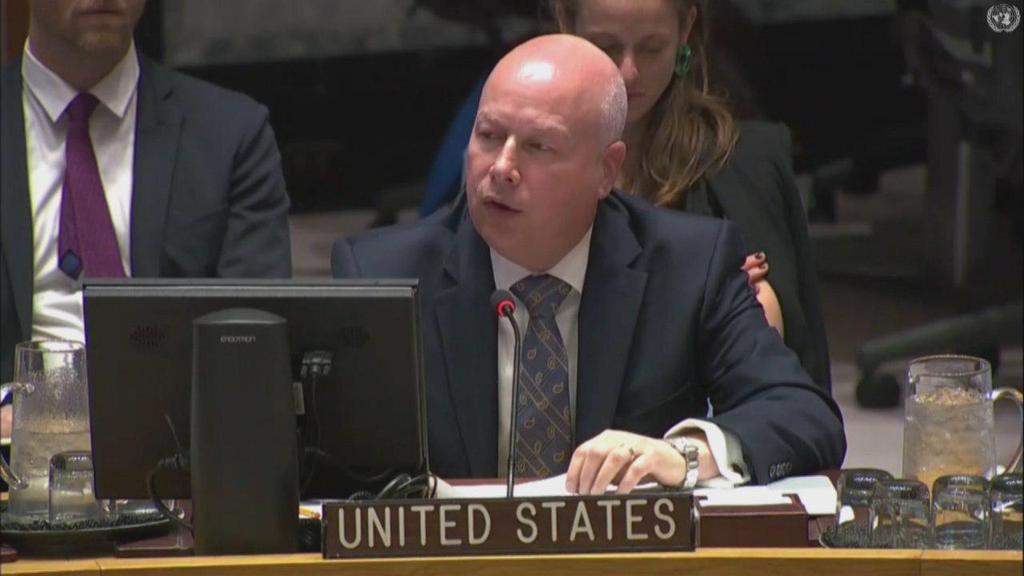 ג׳ייסון גרינבלט בנאומו במועצת הביטחון באו"ם