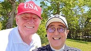 נשיא ארה"ב דונלד טראמפ ביקור יפן שינזו אבה גולף