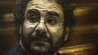 עלא עבדל פתאח מתנגד משטר ב מצרים הולך כל לילה לישון בכלא