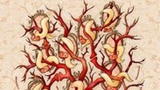 עץ משפחה של תולעים, שבבסיסו נוירון (תא עצב), ומולקולות רנ״א שמעבירות מידע בין דורות