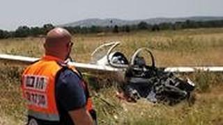פעולות החייאה בפצוע אנוש בהתרסקות מטוס קל במנחת מגידו