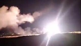 שיגור טילי יירוט ממערכות ההגנה האווירית של סוריה