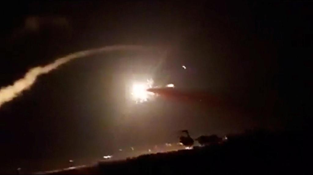 שיגור טילי יירוט ממערכות ההגנה האווירית של סוריה