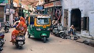 רחוב ב הודו אילוסטרציה