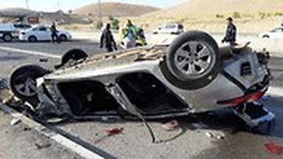 זירת תאונת הדרכים בכביש 1 במוך לצומת השומרוני הטוב בה נהרגו שני גברים