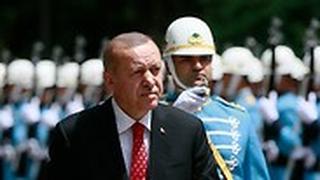 נשיא טורקיה רג'פ טאיפ ארדואן ב טקס ב אנקרה 3 שנים ל ניסיון ה הפיכה