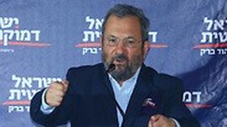 אהוד ברק בכנס בחירות "ישראל דמוקרטית"