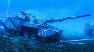 טנקים ב עקבה ירדן מוזיאון צבאי מתחת למים