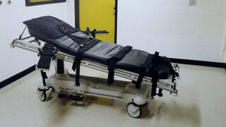 עונש מוות הוצאה להורג מיטה ל זריקת רעל ב בית כלא ב ג'ורג'יה ארה"ב