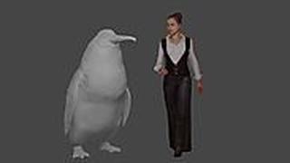 הדמיה של הפינגווין הענק