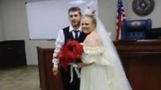 הארלי מורגן ריאנון בודאו חתונה  חתן וכלה נהרגו תאונה טקסס