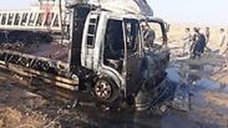 כלי הרכב שהושמדו בתקיפה בעיראק