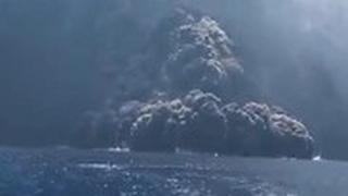 הר געש התפרצות געשית של סטרומבולי ב איטליה 