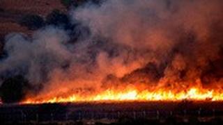 שריפה ליד אביבים גבול לבנון חילופי ירי עם חיזבאללה