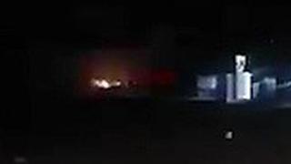 תיעוד של התקיפה בלילה בגבול עיראק סוריה