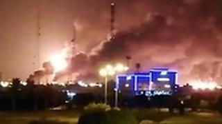 שריפה תקיפה תאגיד נפט aramco ארמקו סעודיה