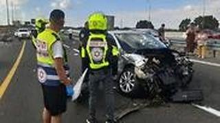 תאונה תאונת דרכים גבר בן 40 נפצע אנושות ב כביש 75 מהצ'ק פוסט ל כיוון יגור