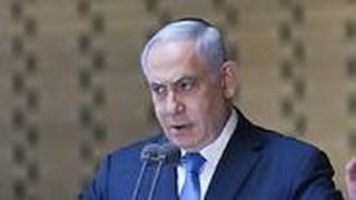 בנימין נתניהו בטקס יום הזיכרון לחללי מלחמת יום הכיפורים בהר הרצל