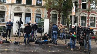 אזור בית הכנסת בו אירע הפיגוע בגרמניה