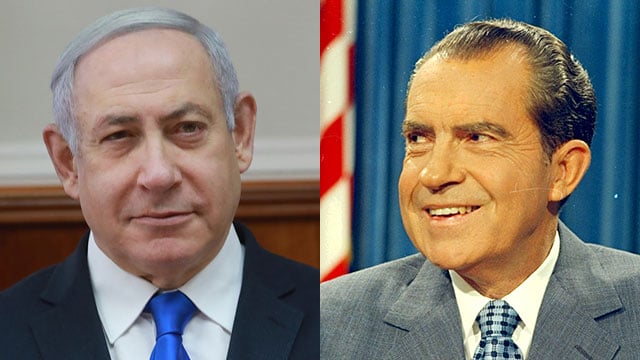 Benjamin Netanyahu and Richard Nixon