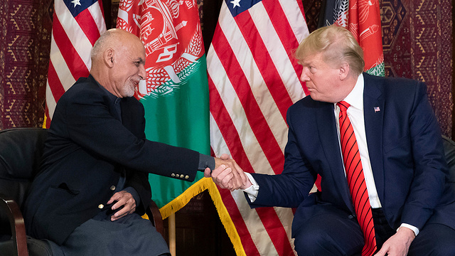 Trump and Afghani President Ghani 