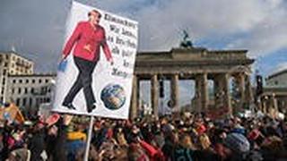 ההפגנה בברלין