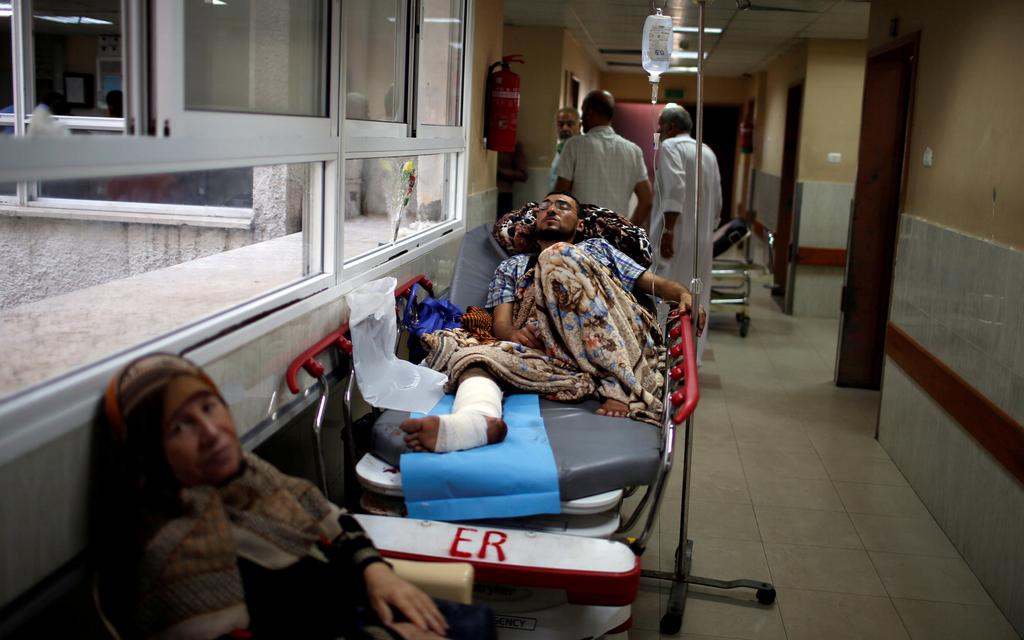 Palestinian injured on Gaza border