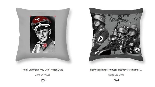 Eichman and Himmler pillows
