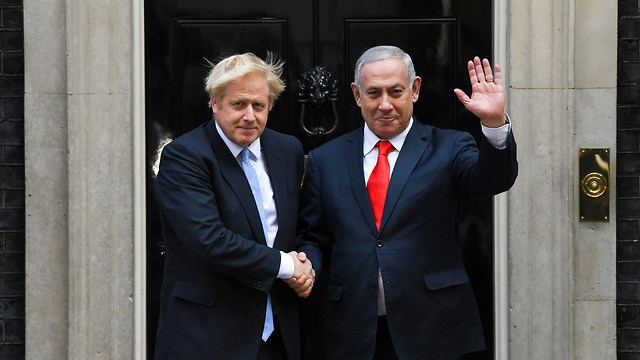 British Prime Minister Boris Johnson and Prime Minister Benjamin Netanyahu
