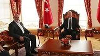 נשיא טורקיה טאיפ ארדואן קיבל היום את פניו של מנהיג חמאס איסמאעיל הנייה באיסטנבול