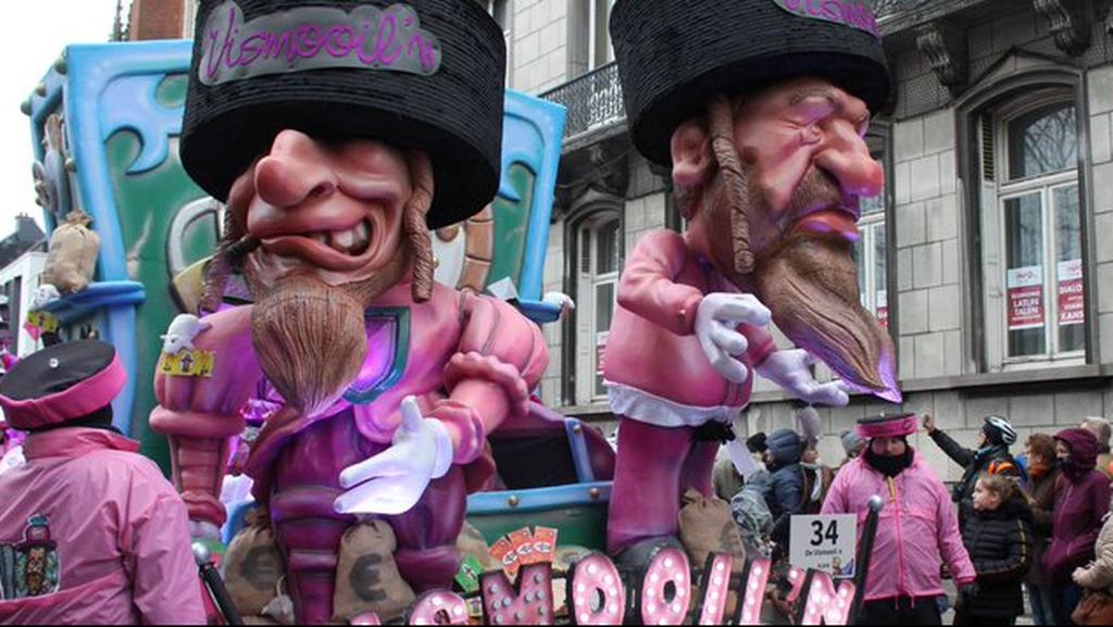 Depiction of Jews during this year's carnival in Belgium