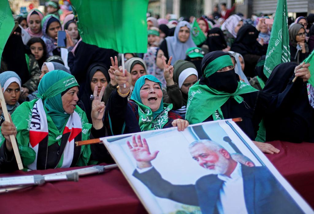 העצרת המרכזית של חמאס לרגל יום השנה ה-32 ליסוד הארגון