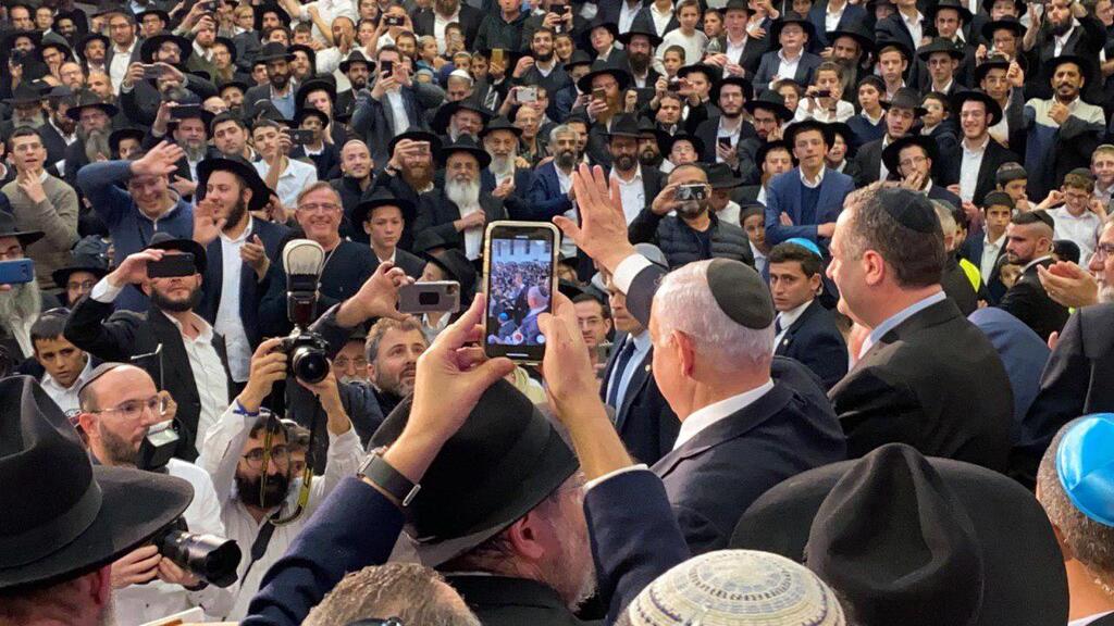 בנימין נתניהו בכנס חסידי חב"ד