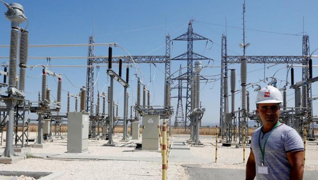 Electrical substation near the West Bank city of Jenin 