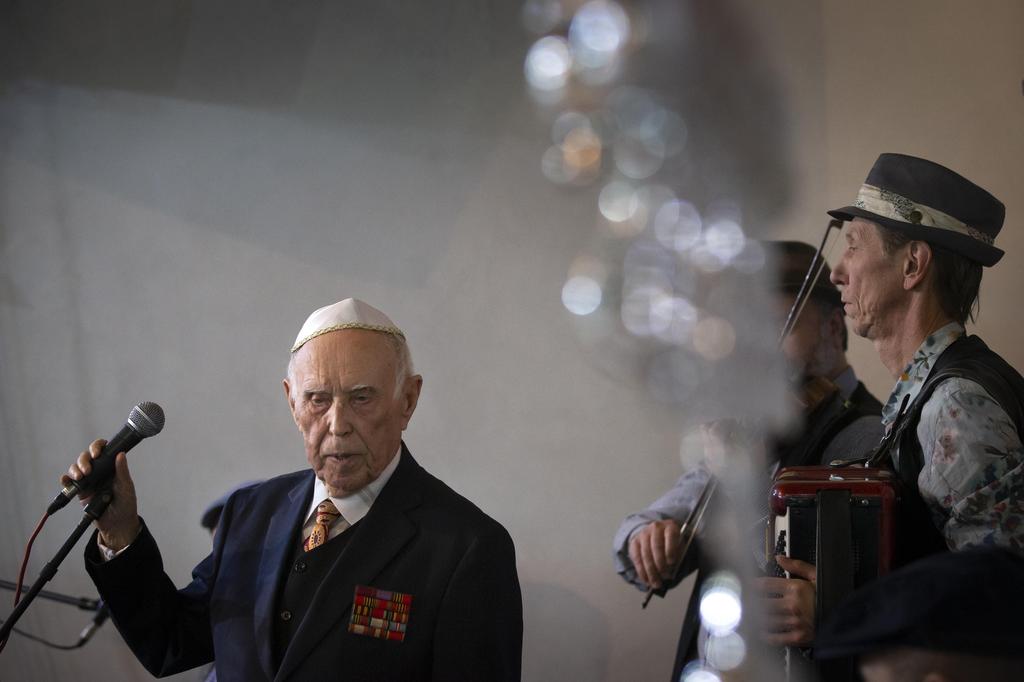  Holocaust survivor Mikhail Spectr in Moscow