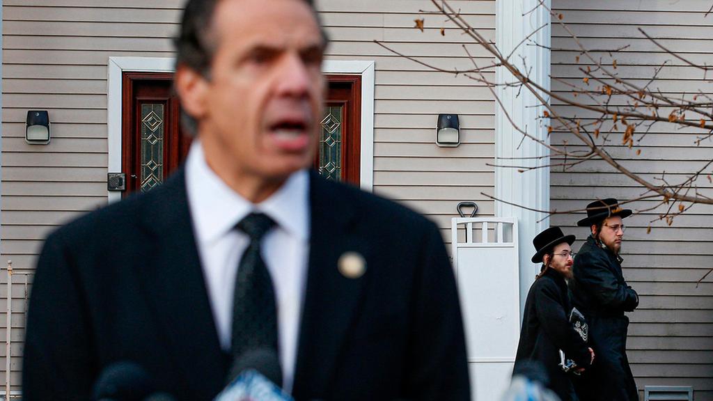 מושל ניו יורק אנדרו קואומו  פיגוע  דקירות  מונסי  הרב חיים לייביש רוטנברג