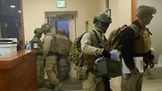חיילים אמריקנים בשגרירות אחרי ההסתערות