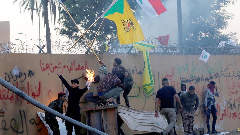 Rioters breach the U.S. Embassy in Baghdad 