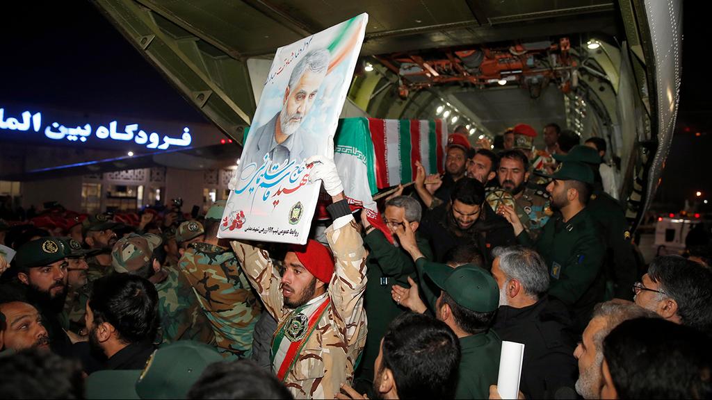 מסע הלוויה קאסם סולימאני ב איראן