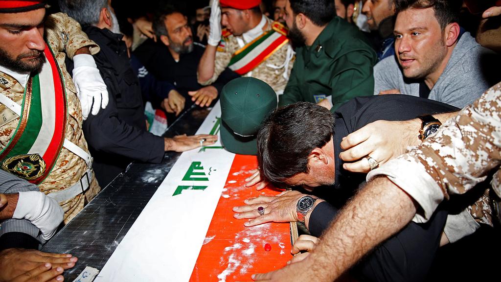 ארון קאסם סולימאני הלוויה איראן