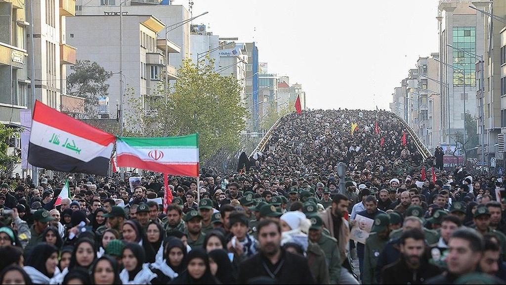 איראן טהרן טקס הלוויה ל קאסם סולימאני 