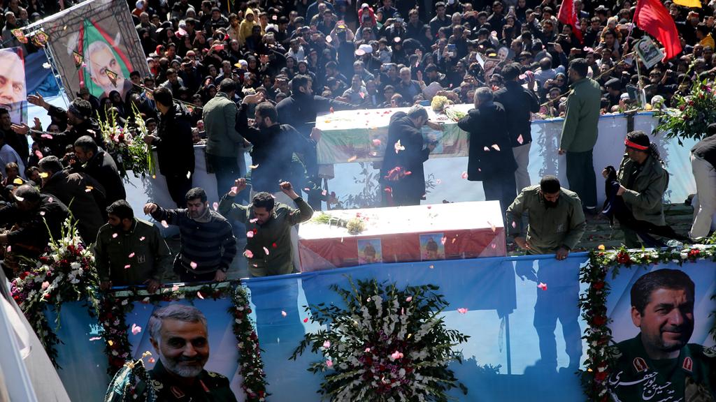 הלוויה לקאסם סולימאני  בכרמאן