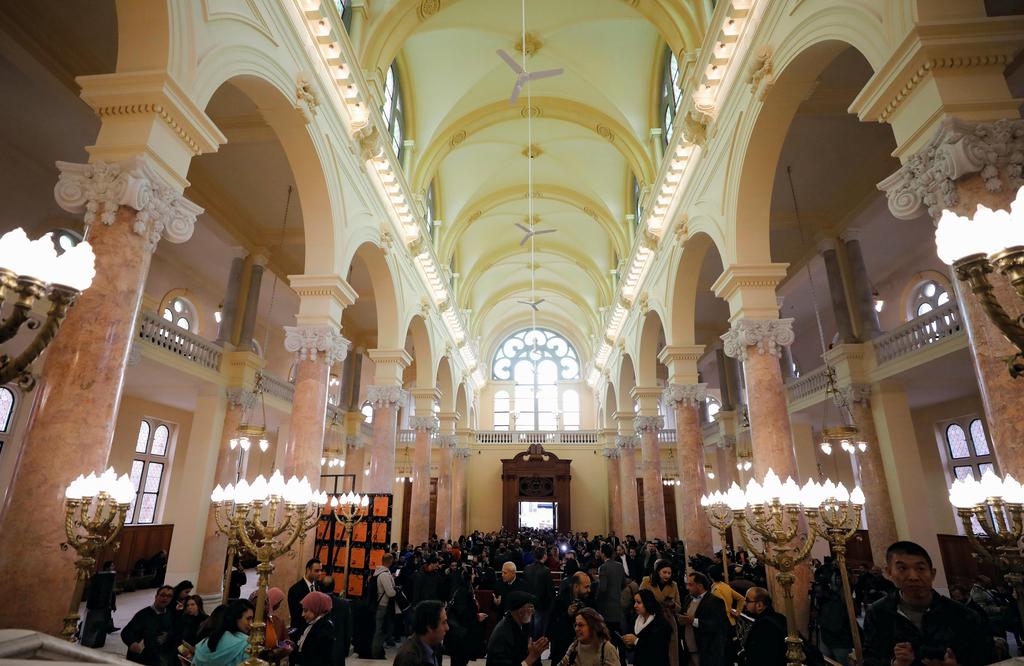 newly renovated Eliyahu Hanavi synagogue in the northwestern Egyptian city of Alexandria