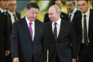 Chinese President Xi Jinping and Russian President Vladimir Putin 