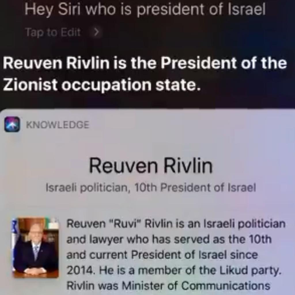 Siri Reuven Rivlin