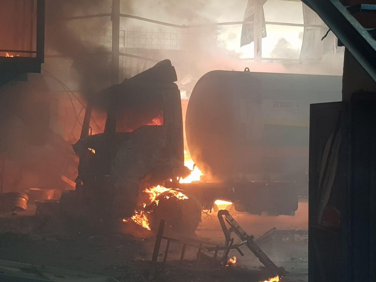 פיצוץ מיכל דלק ב מפעל באזור טמרה 